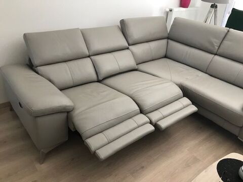 canap d' angle en cuir avec 2 relax 2500 Cerny (91)
