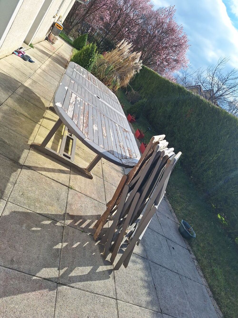 Table teck Jardin