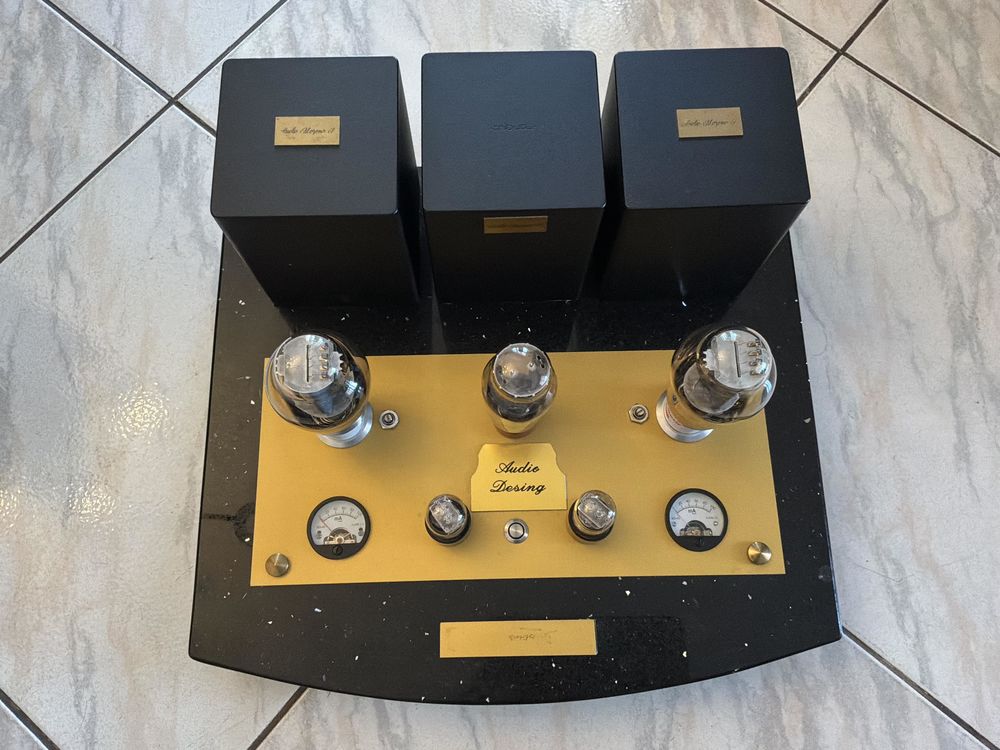 Amplificateur a tubes 300 b SE. sur ch&acirc;ssis granit Audio et hifi