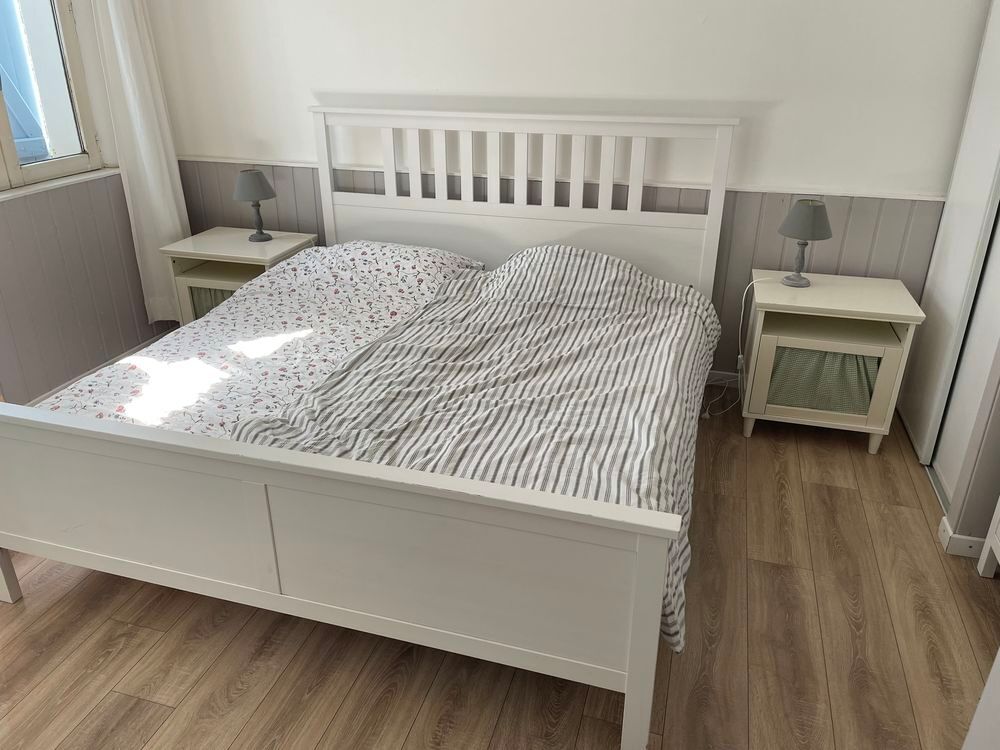 lit double blanc de chez IKEA Meubles