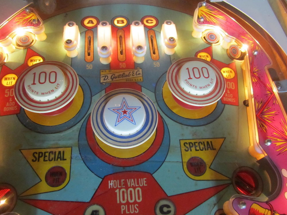 Flipper &eacute;lectrom&eacute;canique Gottlieb Fast Draw Jeux / jouets