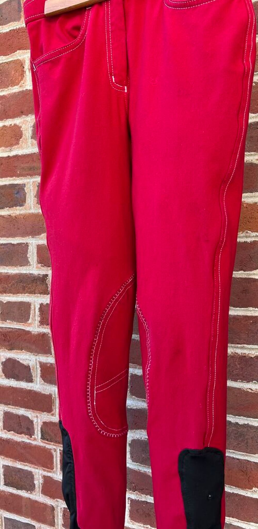 Pantalon d'&eacute;quitation rouge Sports