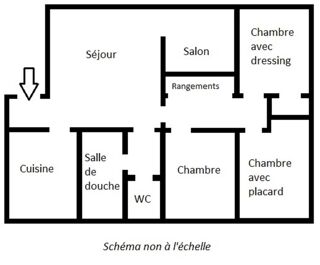  Appartement � vendre 5 pi�ces 76 m� Le mans