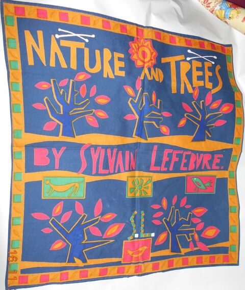 foulard/carr tissu NATURE AND TREES by Sylvain Lefebvre 2 Ervy-le-Chtel (10)