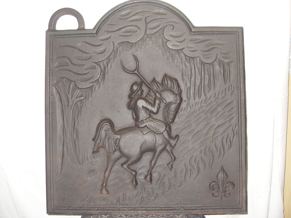 plaque de cheminee en fonte Décoration