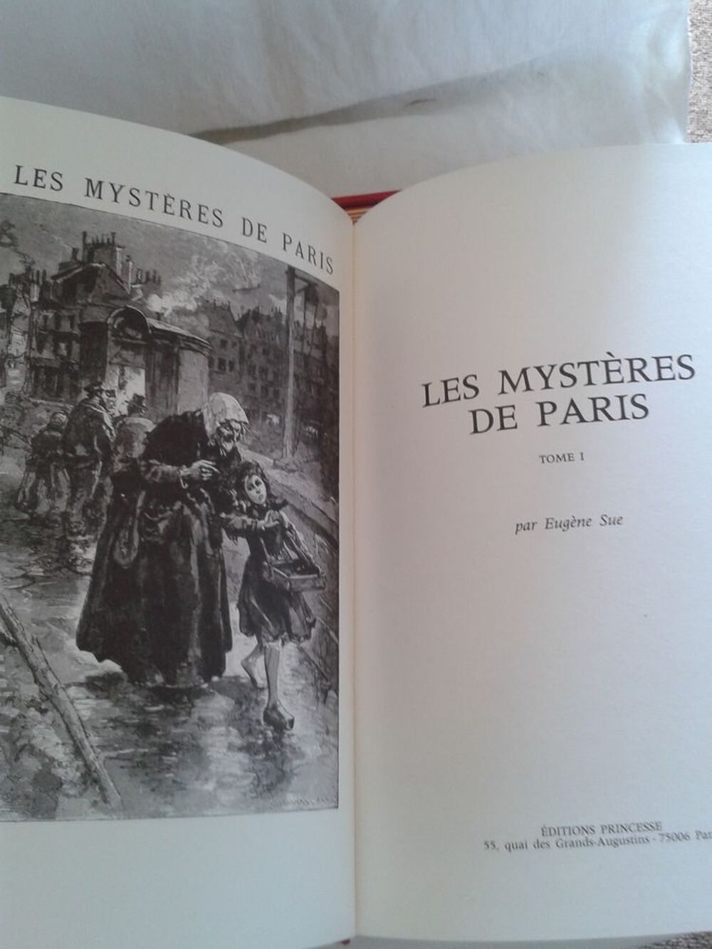 Les myst&egrave;res de Paris Tome 1 et 3 E. SUE Livres et BD
