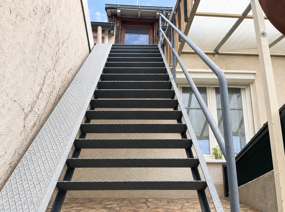 Escalier ext&eacute;rieur Jardin