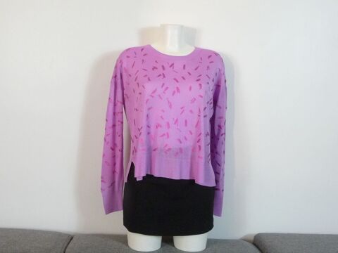 Pull Léger Rose avec des Traits Rose Fushia Brillant- Zara 20 Paris 15 (75)