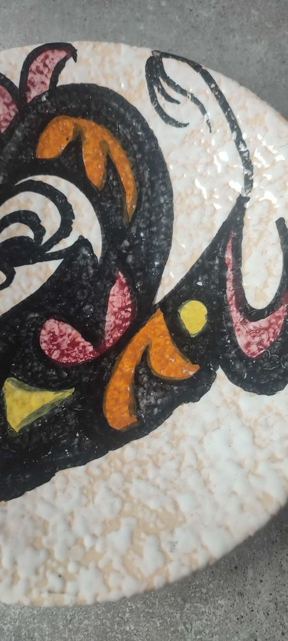 Plat Mural "Toro de Lidia" ceramique Style Pop Art Sanguino 