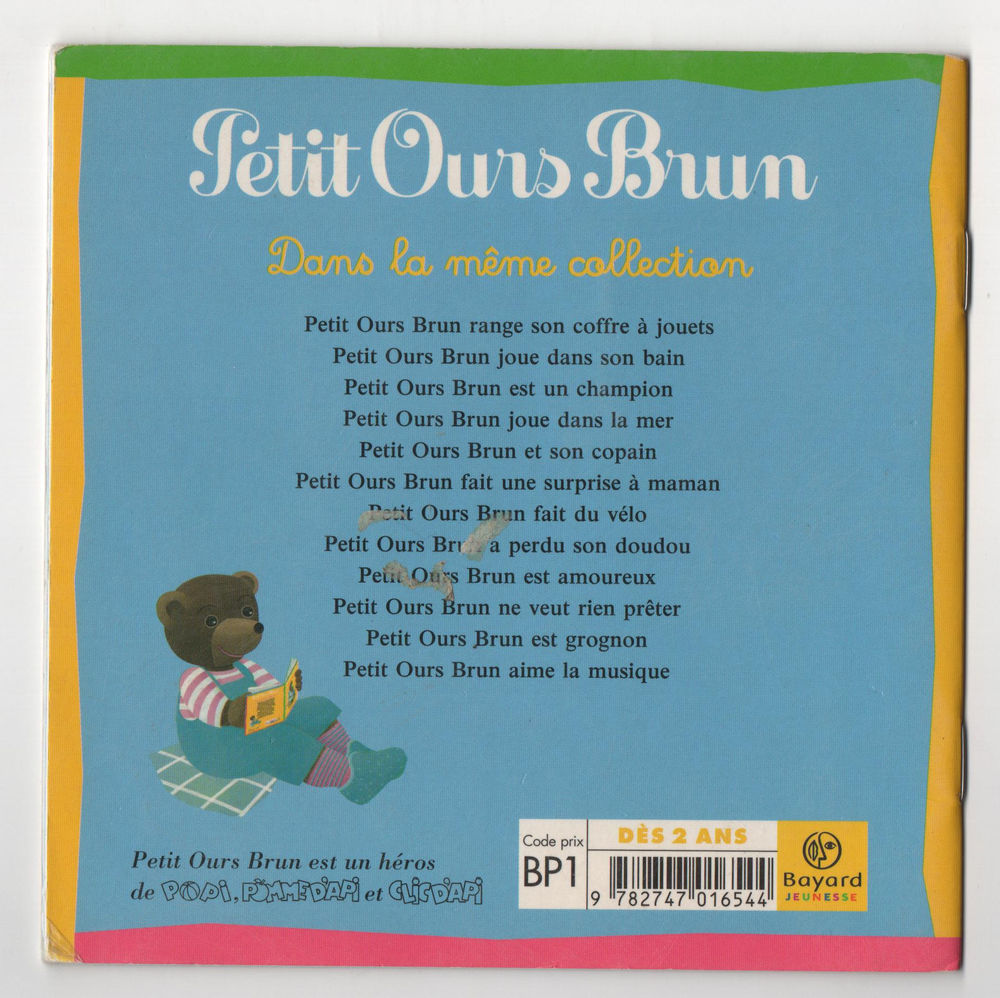 Petit Ours Brin aime la musique - Aubinais, Bour Livres et BD