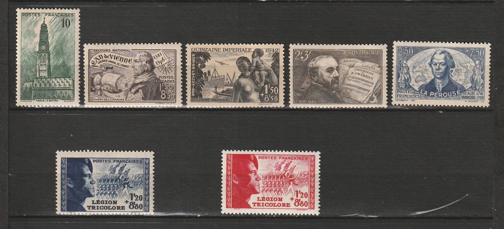 TIMBRES NEUFS** ANNEE 1942
