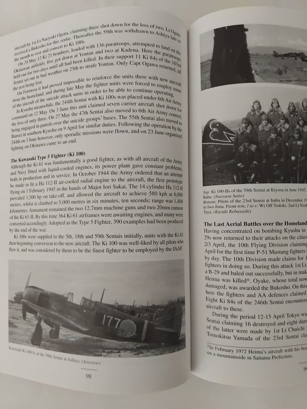 JAPANESE ARMY AIR FORCE FIGHTER UNITS &amp; THEIR ACES 1931-45 Livres et BD