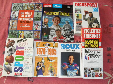Livres sur les sports et jeux olympiques 2 Toul (54)