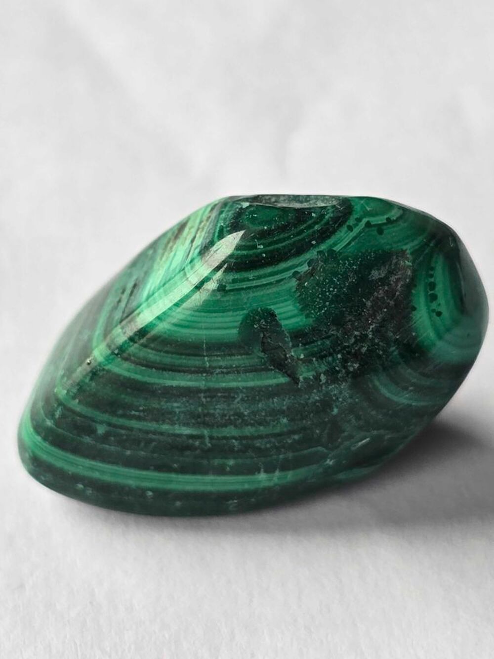 V&eacute;ritable Malachite de RDC-Superbes Rubanements Verts 14g 