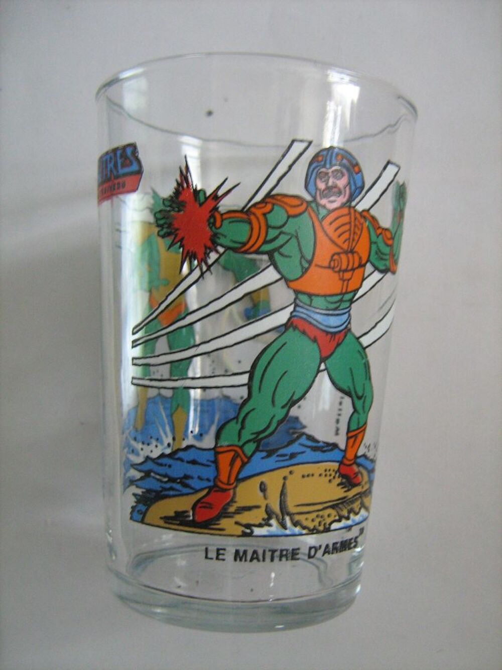 VERRE A MOUTARDE PUBLICITAIRE DECORE BD TV LES MAITRES DE L' 