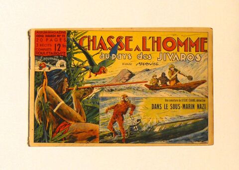 Jim Boum : Chasse � l'homme au pays des Jivaros - Marijac 18 Argenteuil (95)