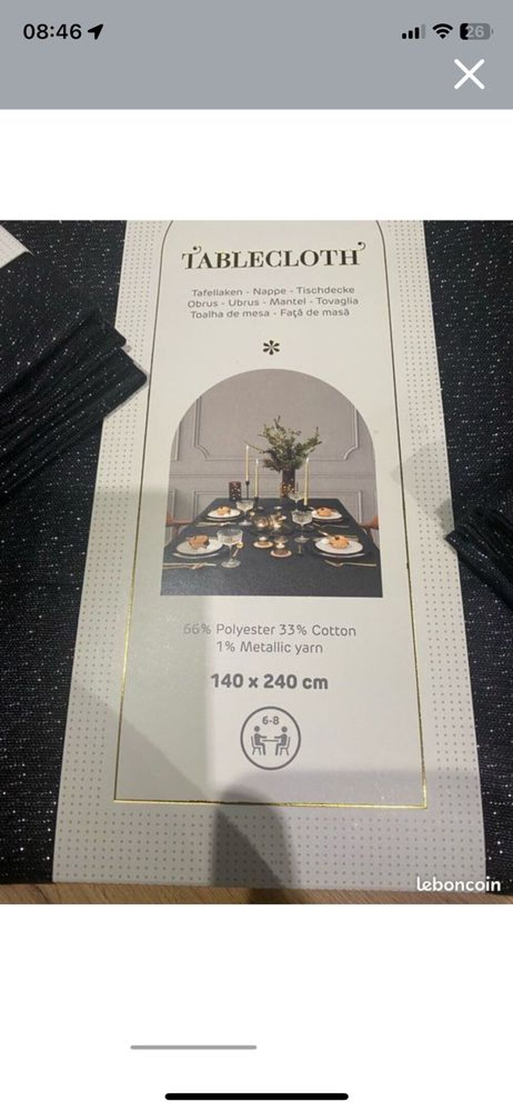 ensemble serviettes nappe Dcoration