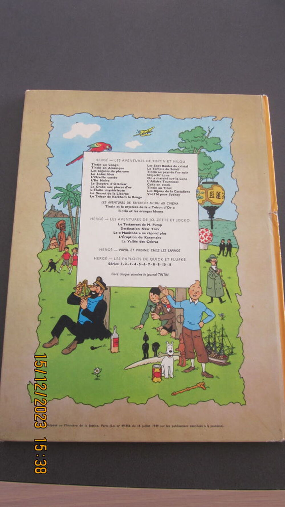 B D TINTIN L'&Icirc;LE NOIRE DE 1966 D I Livres et BD