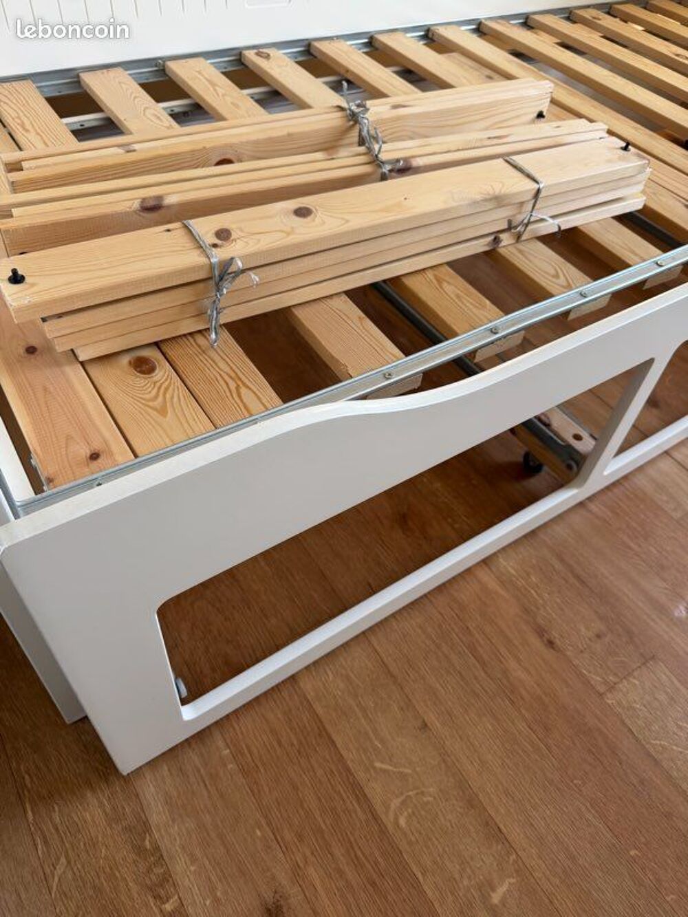 Lit banquette HEMNES IKEA blanc 2 places Meubles