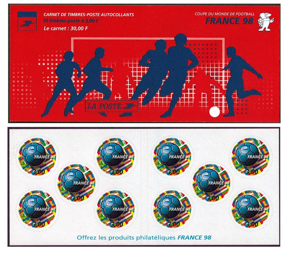 Carnet Coupe du monde de football France 98 