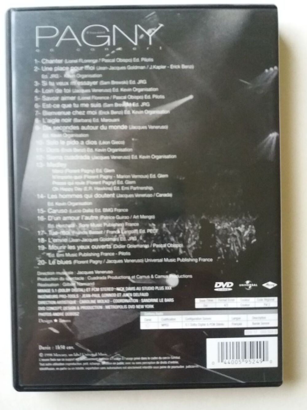 DVD Florent Pagny DVD et blu-ray