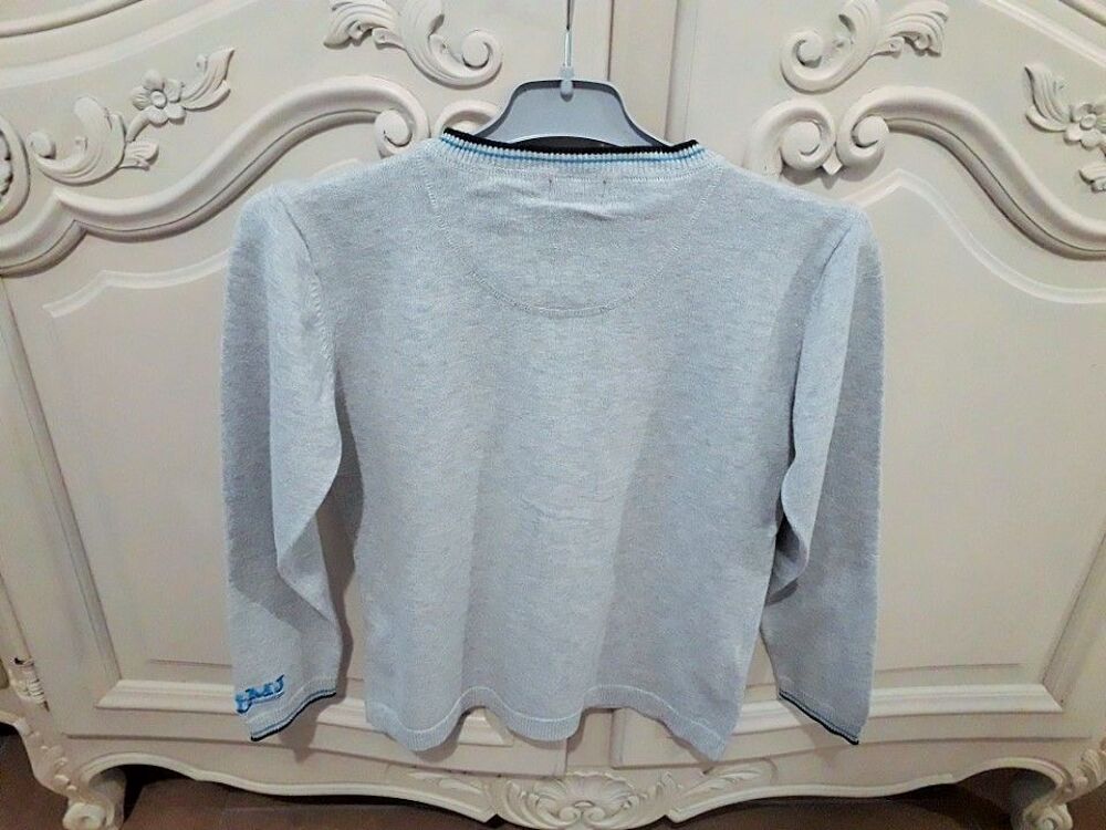 pull gris en coton Sergent Major 10 ans - TBE Vêtements enfants