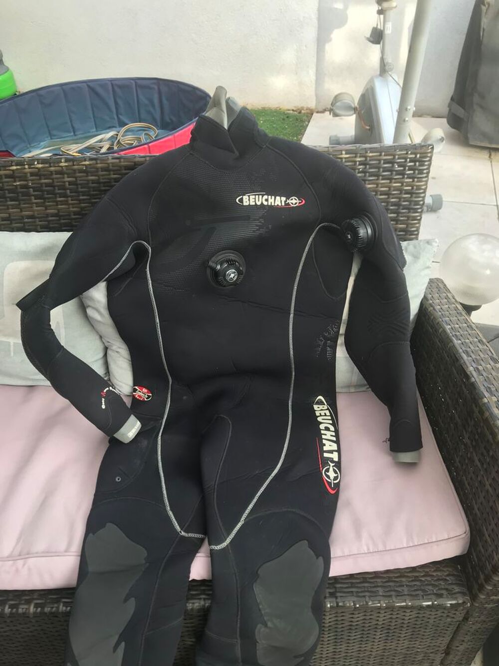 combinaison s&egrave;che ice berg beuchat 6,5mm homme Sports
