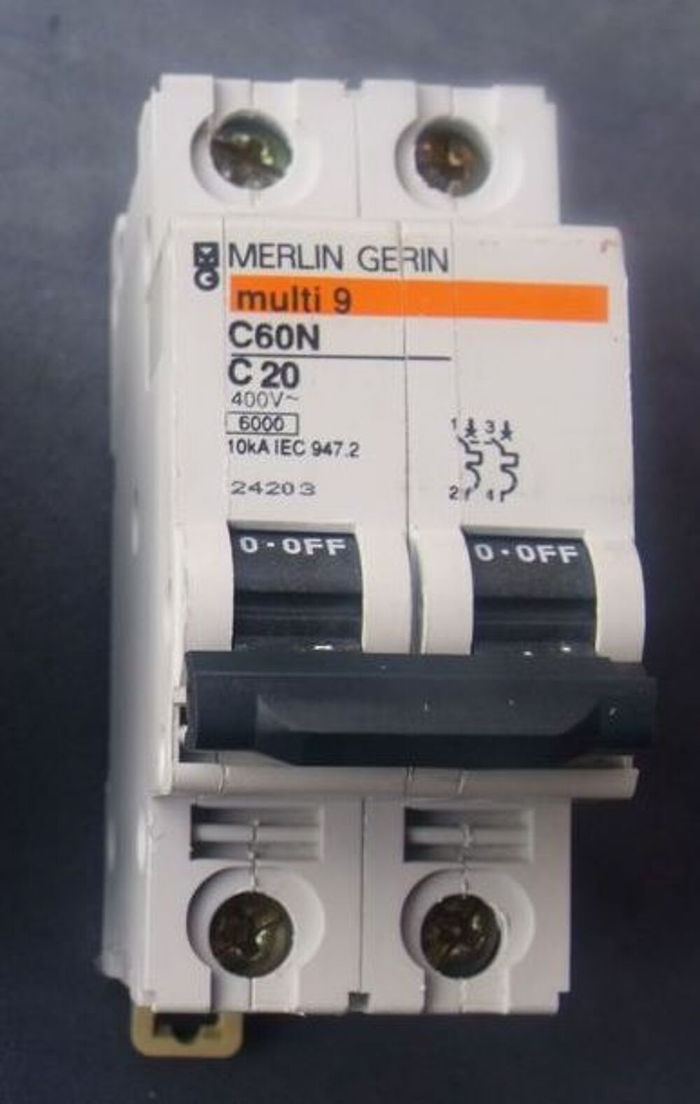 Disjoncteur Merlin Gerin C60N C20 Bricolage