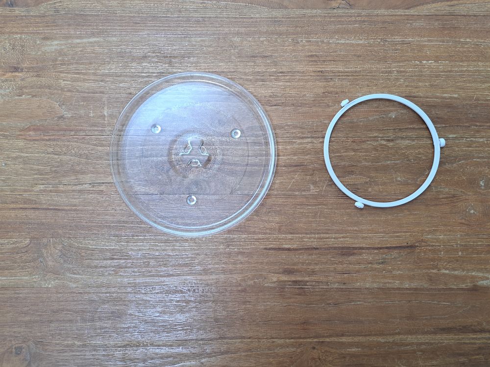 Plateau en verre micro-ondes + support de rotation Electroménager