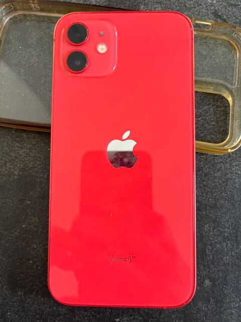 iPhone 12 64 Go RED + coque transparente 
650 Martinique (97)