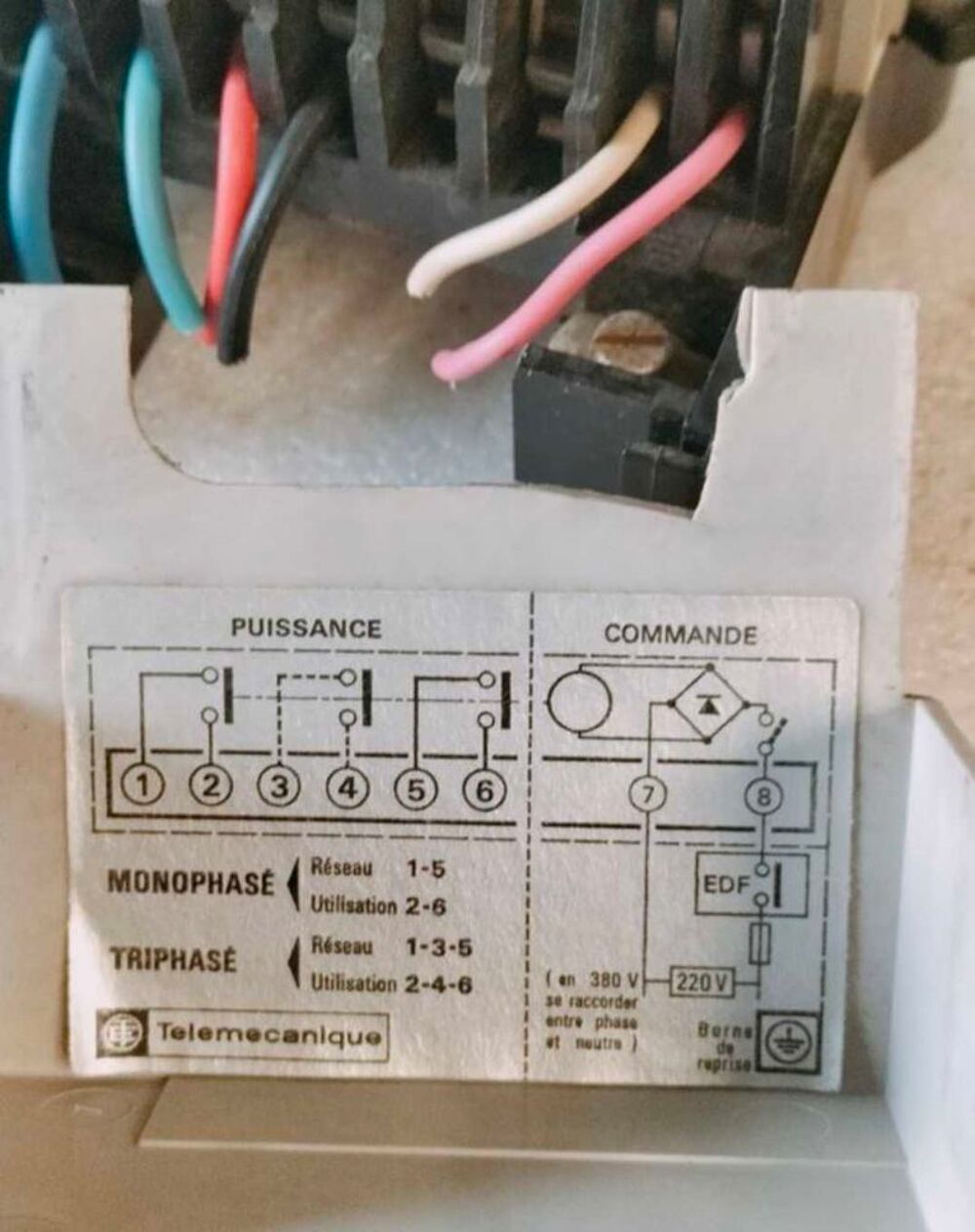 contacteur h c chauffe eau Bricolage