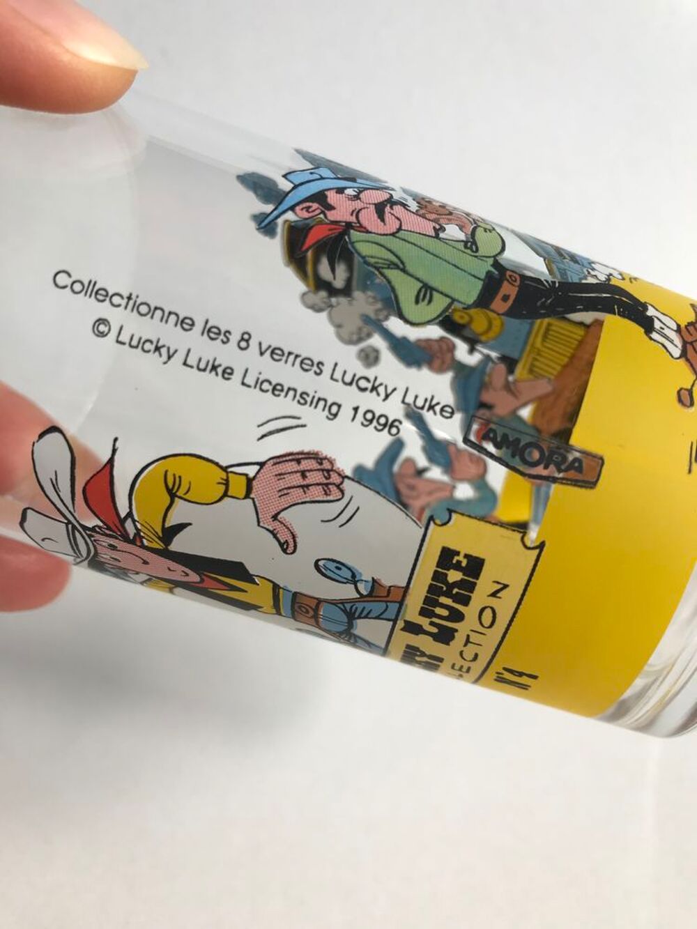 Ancien verre Lucky Luke, Amora Cuisine