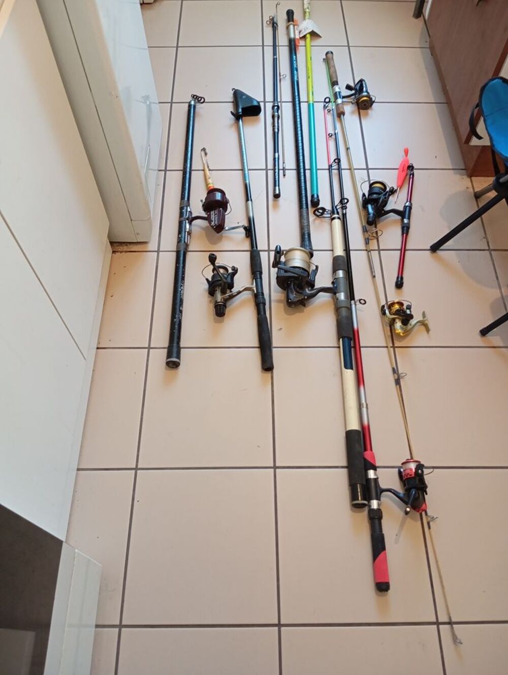 Ensemble mat&eacute;riel de p&ecirc;che. Sports