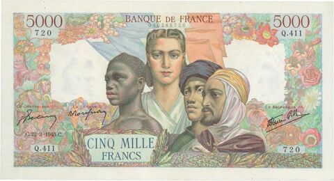 F 47      5000 F  EMPIRE  LOT  DE 2 BILLETS   SPL 448 Raismes (59)