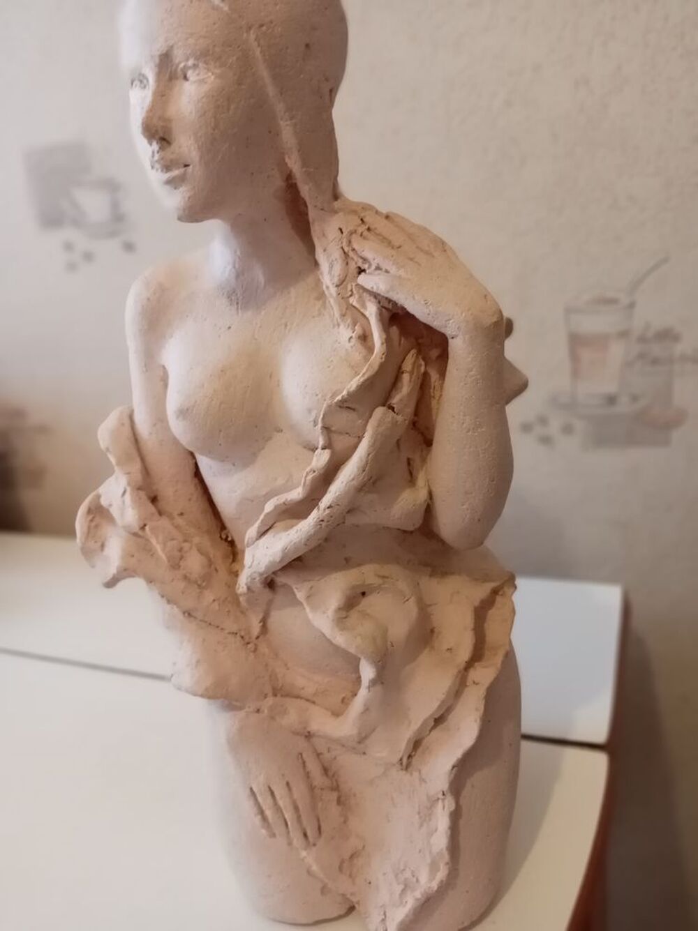 Statuette terre cuite Décoration