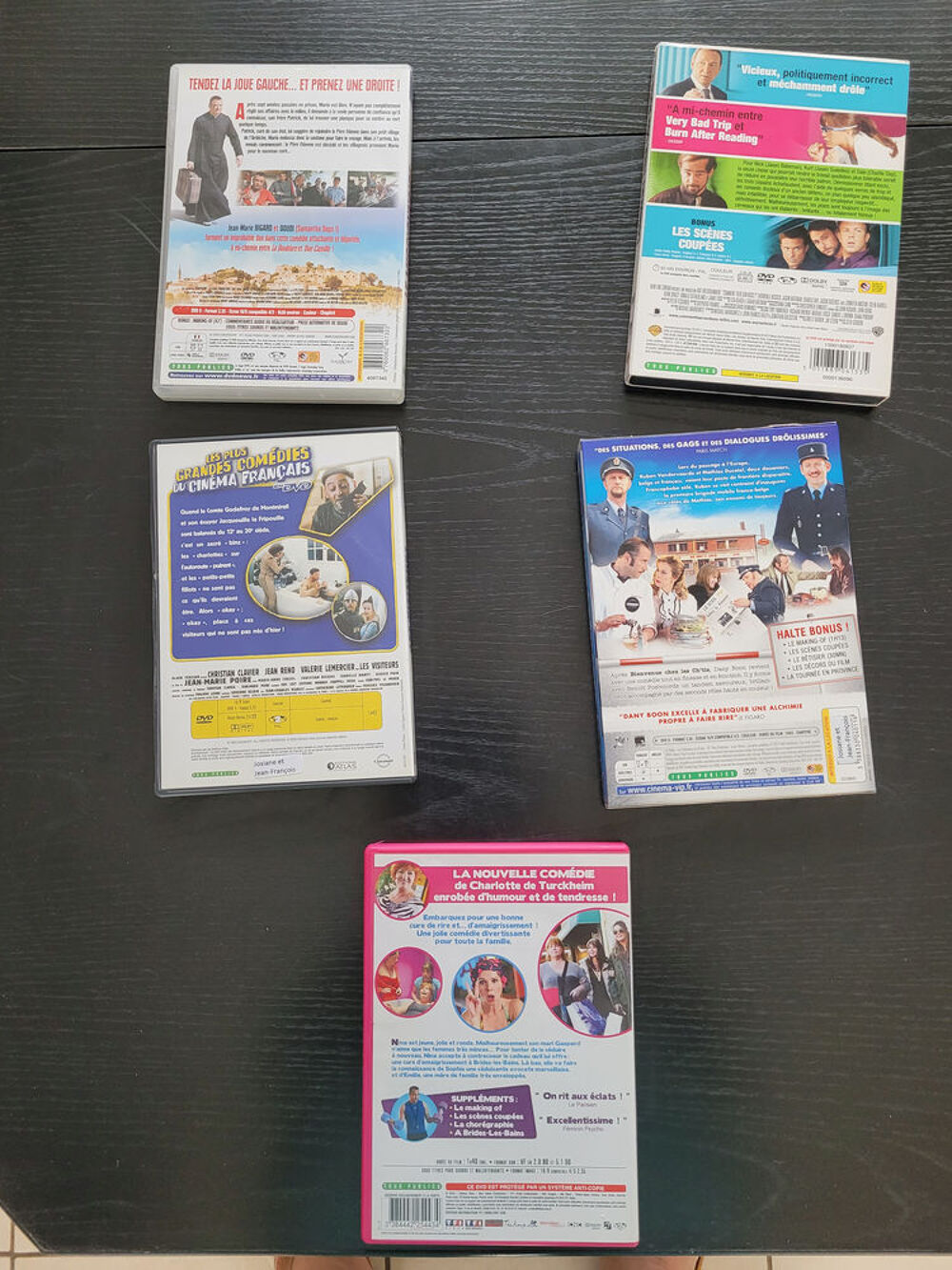 Lot de 5 DVD - Com&eacute;dies fran&ccedil;aises et am&eacute;ricaines DVD et blu-ray
