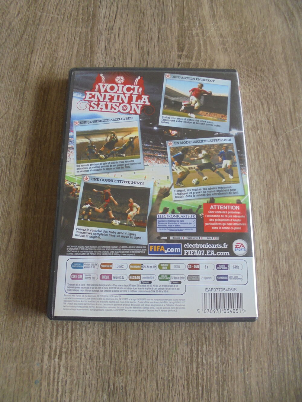 Jeu PC "Fifa 07". Consoles et jeux vidéos