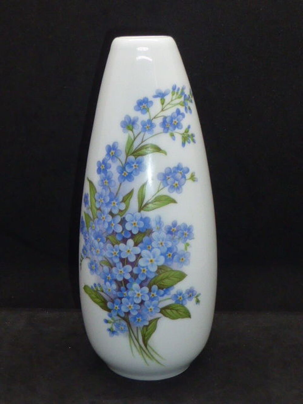 Vase soliflore porcelaine Pillivuyt Bleuets 15 cm Décoration