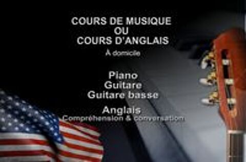   Cours de PIANO - GUITARE - BASSE 20€ 