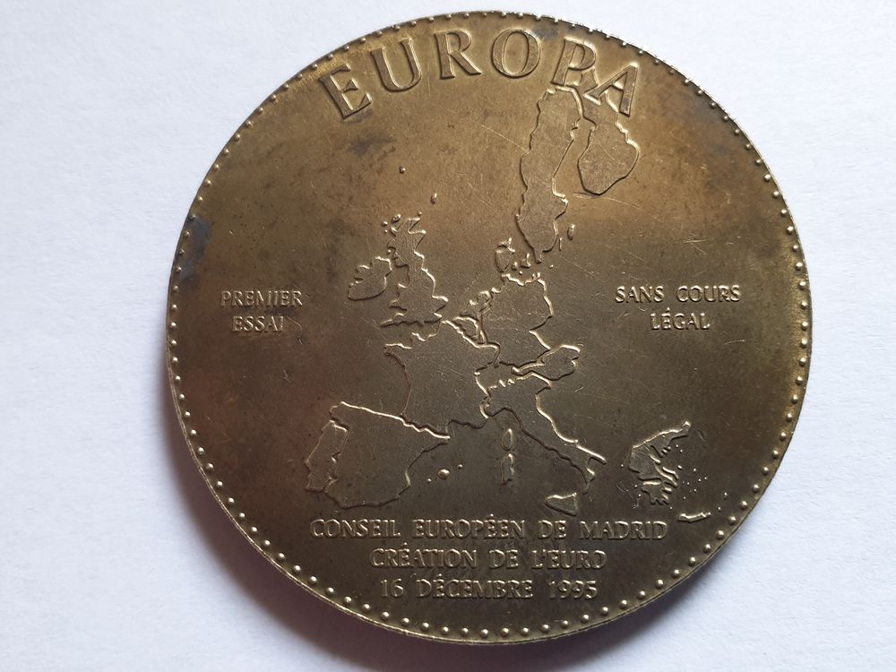M&eacute;daille Europa 1995 Madrid 