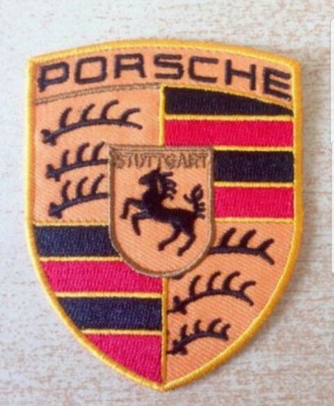 écusson patch logo porsche 
8x6 cm
thermocollant 8 Carnon Plage (34)