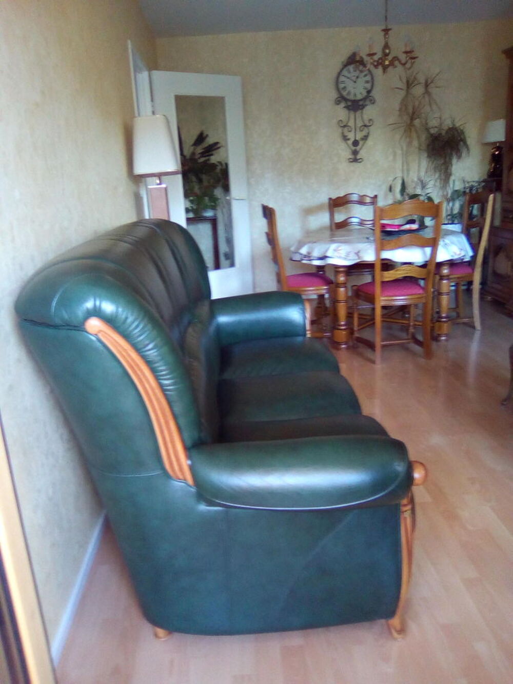 CANAPE CUIR 3PLACES Meubles