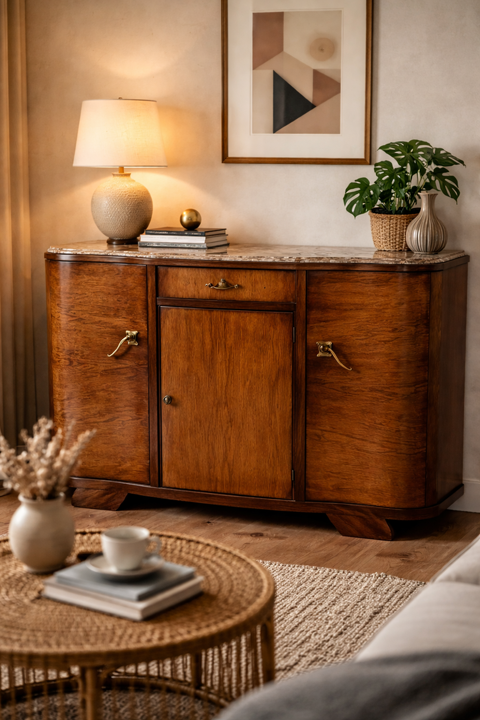 Buffet Art D�co en Ronce de Noyer 280 Saint-Seurin-de-Cadourne (33)