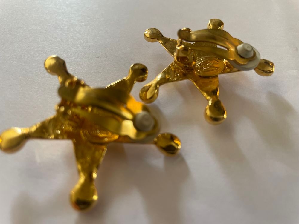 BO dor&eacute; &eacute;toile strass Ines De La Fressange Bijoux et montres