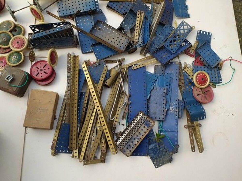 Gros Lot Ancien Jeu de Construction Meccano Jeux / jouets