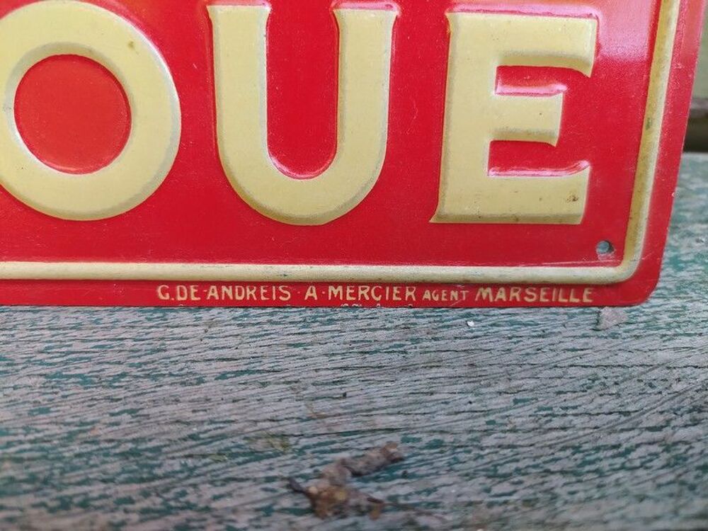 Plaque T&ocirc;le Publicitaire Savon de Marseille La Roue Extra 