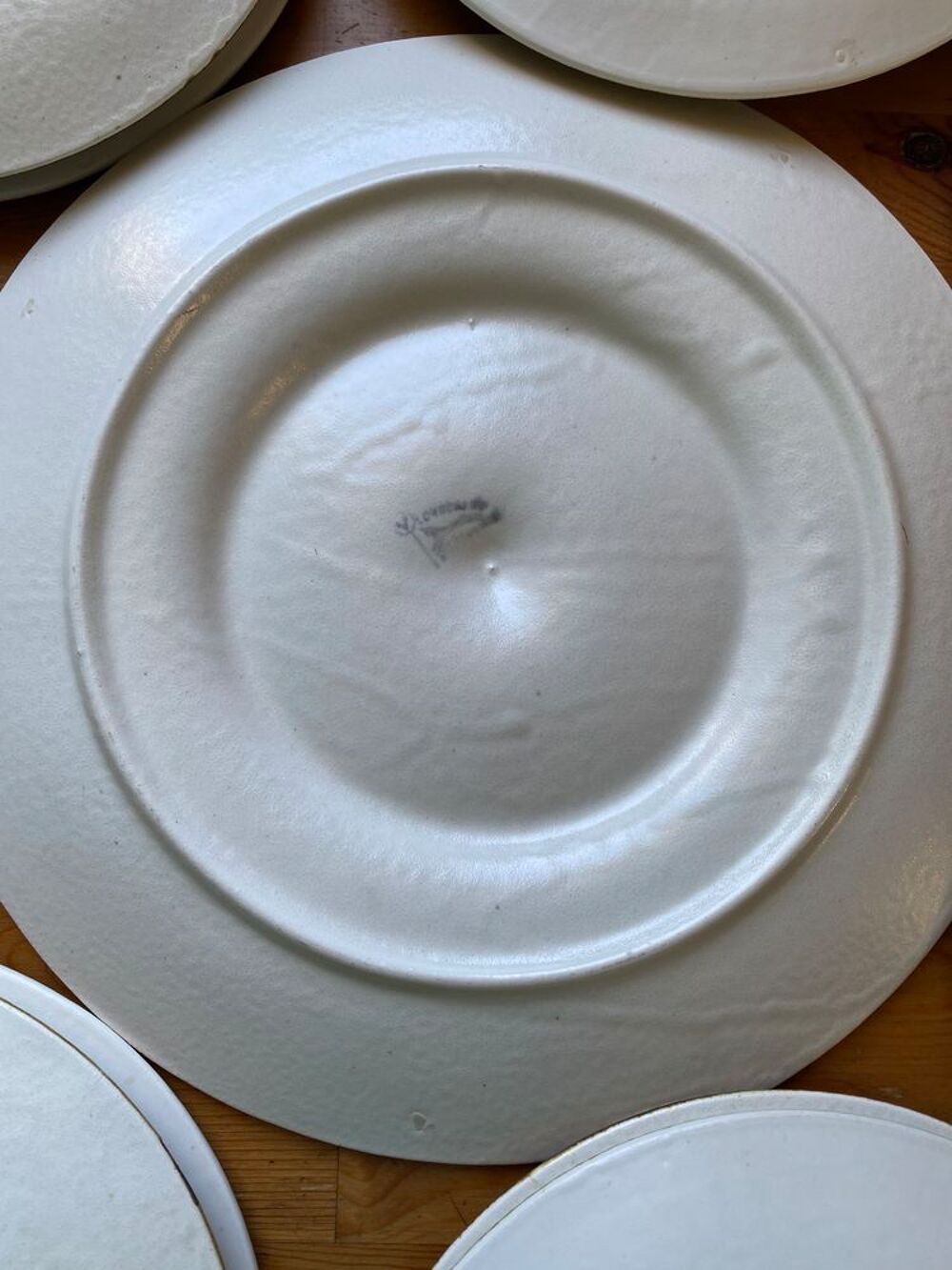 Service &agrave; Huitres Longchamp 12 Assiettes + 1 Plat Cuisine