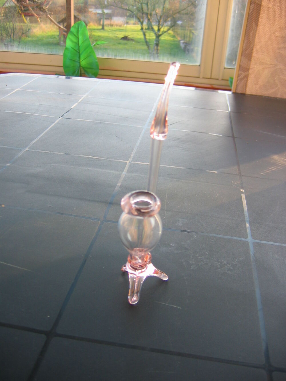 Pipe &agrave; D&eacute;gustation Verre Souffl&eacute;. Décoration