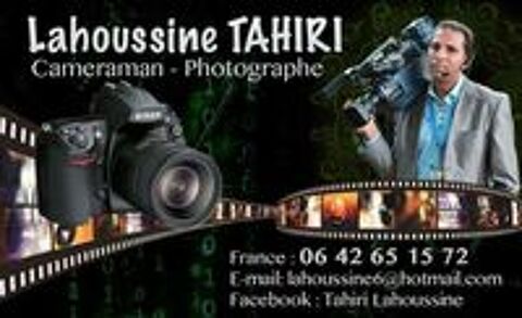   Photographe caméraman pas cher  