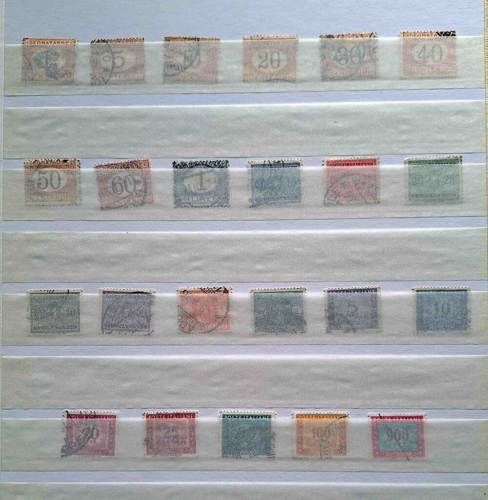 S&eacute;rie de timbres de collection d'Italie bis 